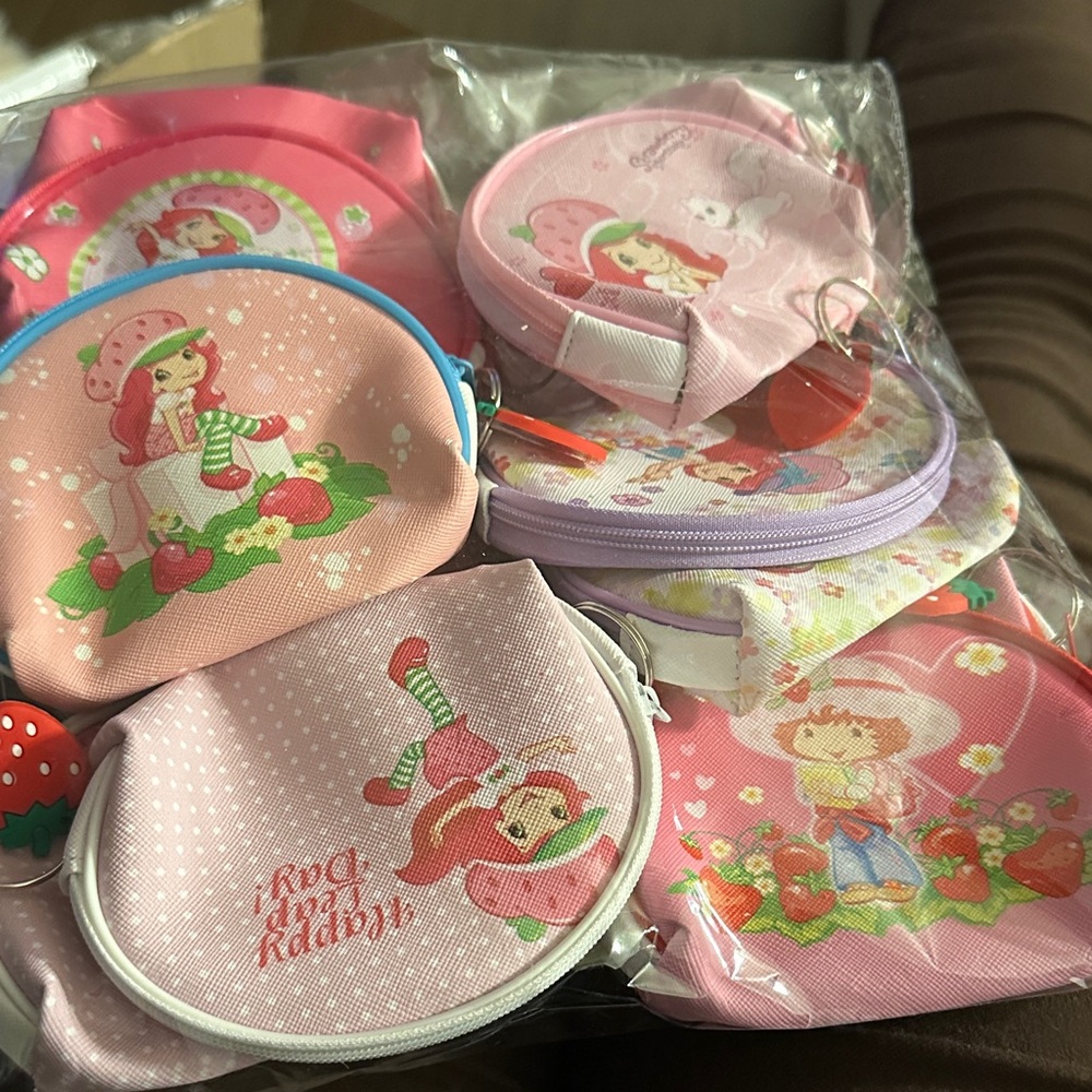 Source Unknown Pink Strawberry Kids Coin Pouch $5 each for one or 2for $8
